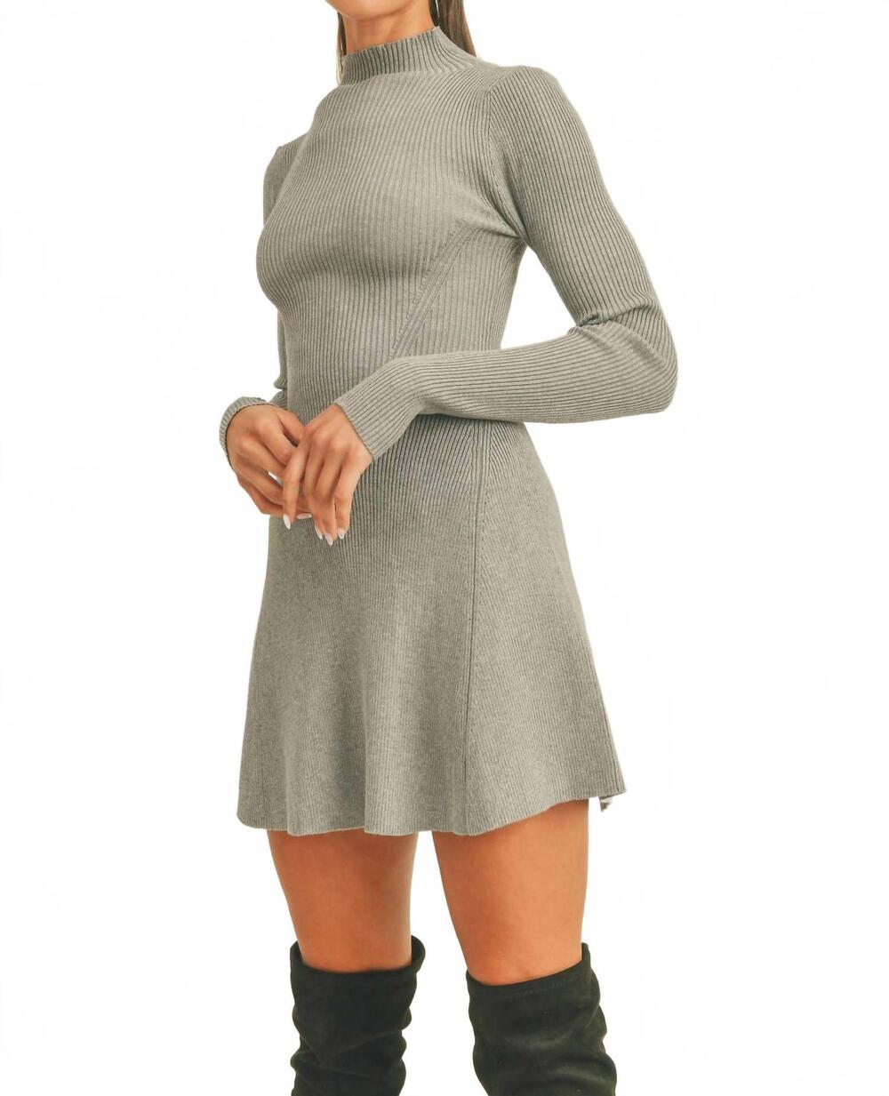 NEW KLESIS roxanne sweater dress in h.grey